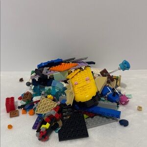 Lego bricks lot of 1 lb different size and colors